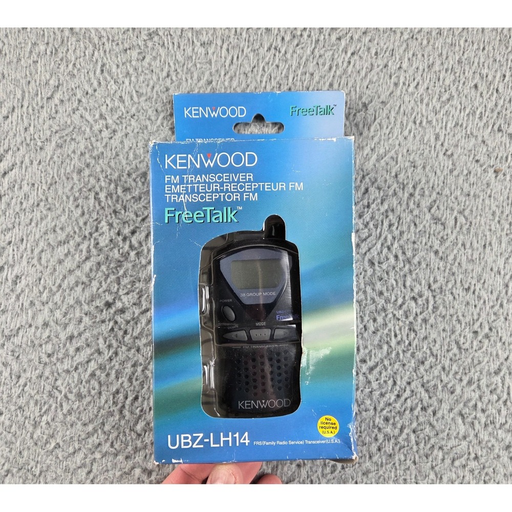 KENWOOD UBZ-LH14 Black FreeTalk Walkie Talkie Radio FM Transceiver NEW IN BOX
